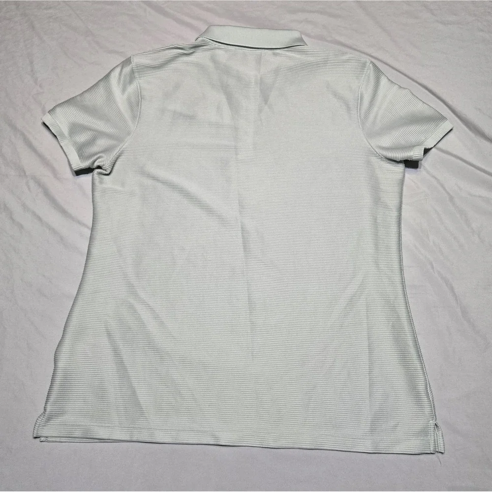 Nike Victory Dri-FIT Golf Polo Ribbed Shirt Womens Large Light Mint Green Golf
